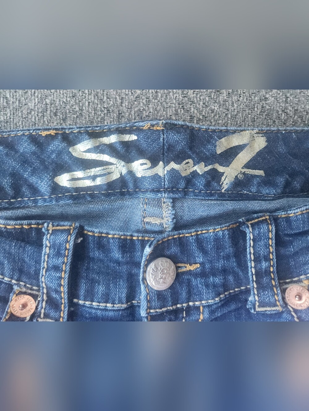 Seven‎ 7 Flare Jeans Sz8 - Picture 4 of 8